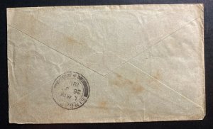 1911 Saigon Marseille Paquebot Vietnam Indochina Cover To Singapore