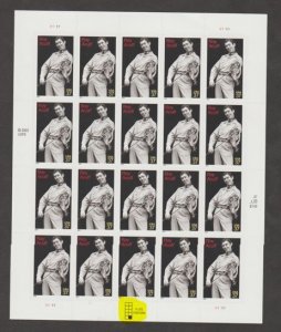 U.S.  Scott #3812 Roy Acuff Stamps - Highlighted LR Plate - Mint NH Sheet