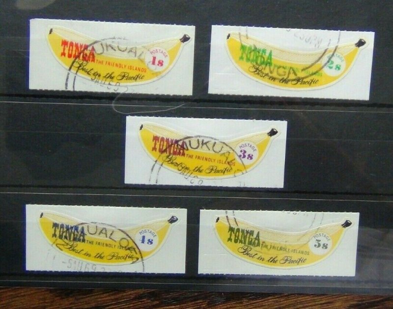 Tonga 1969 Banana set Coil Stamps Used