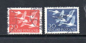 Finland 343-344 Used CV $4.50 Birds