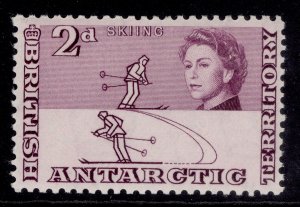 BRITISH ANTARCTIC TERRITORY QEII SG4, 2d purple, LH MINT.