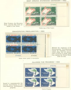 United States #1231-1234/1236 Mint (NH) Plate Block