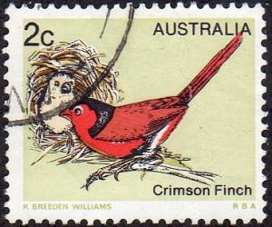 Australia 714 - Used - 2c Crimson Finch (1979) (2) +