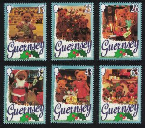 Guernsey Christmas Teddy Bears 6v SG#747-752