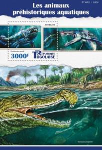 TOGO 2015 SHEET PREHISTORIC WATER ANIMALS tg15519b