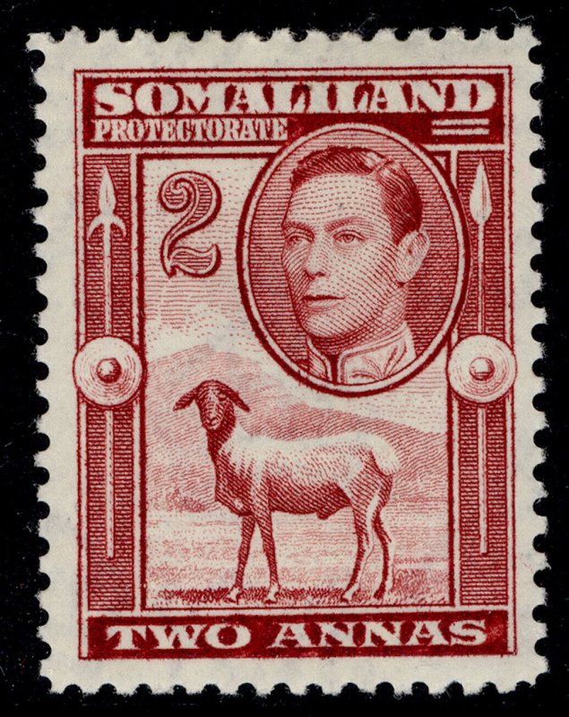 SOMALILAND PROTECTORATE GVI SG95, 2a maroon, M MINT.