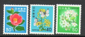 Japan #1415-1417 Mint Never  Hinged E169