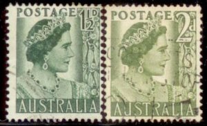 Australia 1950 SC# 230-1 Used