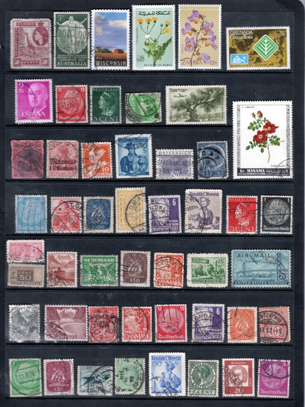 WORLDWIDE  Various stamps