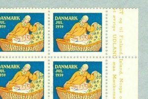 Denmark. Christmas Seal 1939. 40  Block.Mnh. Mother,Child,Star. See Description.