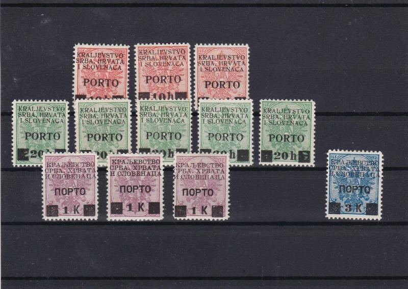 Yugoslavia Mounted Mint 1919 Postage Due Stamps Ref 31026