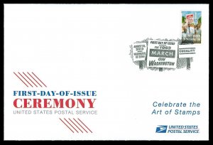 Scott 4804 Forever Washington March First Day Cover with Ceremony Program Insert