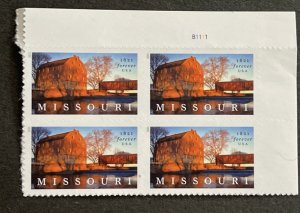 US 2021 Missouri Statehood #5626 plt blk of 4 mint