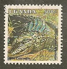 Uganda      Scott  1335   Crocodile, Fauna      Used