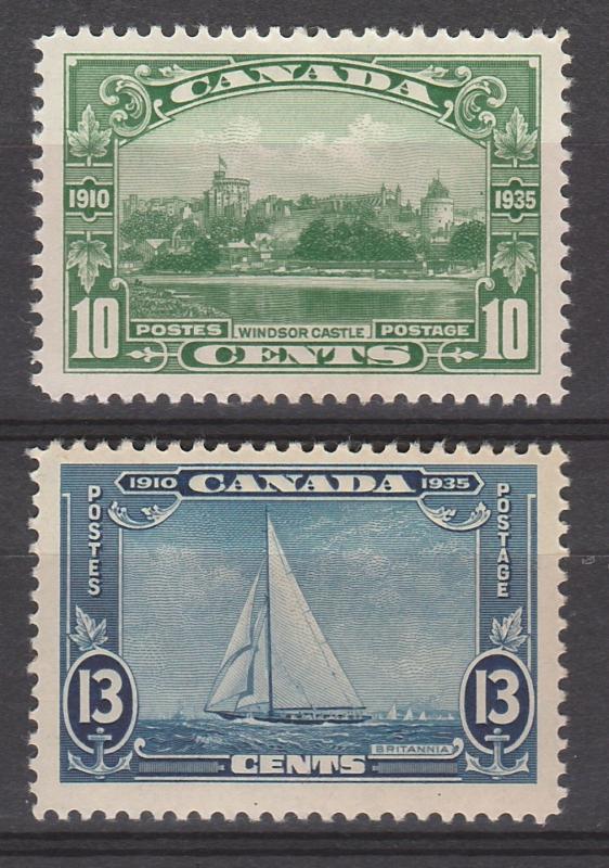 CANADA 1935 PICTORIAL 10C AND 13C