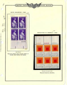 1832-1833 Mint,OG,NH... Plate Blocks... SCV $3.20