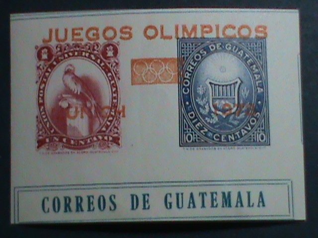 GUATEMALA-1972-SC#419- 20TH OLYMPIC GAMES IMPERF -MNH S/S SHEET VERY FINE