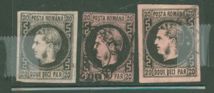 Romania #31/31b/31c Used