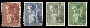 Portugal #800-803 Cat$127, 1954 400th Anniversary of the Founding of Sao Paol...