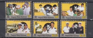 J44065 JL Stamp  2007 papua new guinea set mnh #1277-82 designs