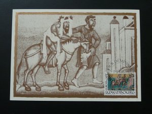 religion horse medieval Europa Cept 1983 maximum card Luxembourg