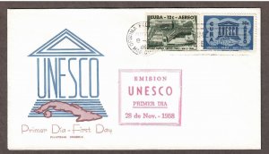 Caribbean Island Airmail # C193 - C194 , UNESCO FDC - I Combine S/H