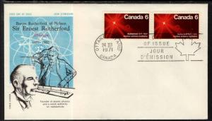 Canada 534 Rutherford Cole Cover U/A FDC