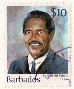 Barbados #1259 used $10 Sobers