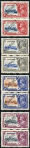 Montserrat SG94s/7s 1935 Silver Jubilee Perf Specimen Set (Pairs) M/M