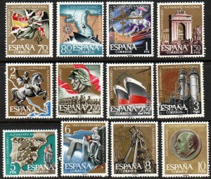 Spain Sc #992-1003 MNH