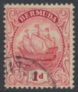 Bermuda  SG 78c SC# 83a Used  Type II  Carmine  see details and scans