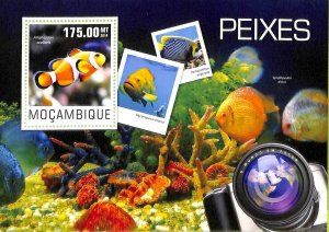 A8175 - MOCAMBIQUE -  Stamp Sheet -2014 MARINE LIFE Fishes