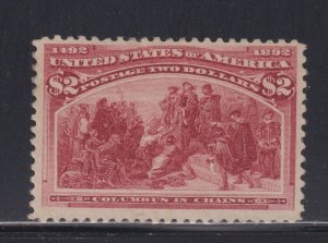 242 VF OG mint previously hinged with nice color cv $ 1100 ! see pic !