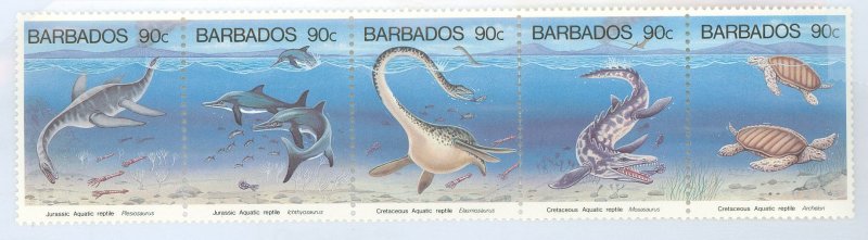 Barbados #855  Single (Complete Set)