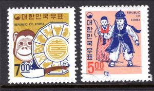 South Korea 592-593 Year of the Monkey MNH VF