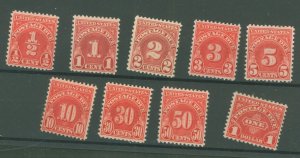 United States #J79-J87 Mint (NH) Single (Complete Set)