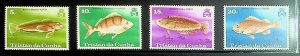 TRISTAN DA CUNHA Sc 243-46 NH ISSUE OF 1978 - SEA LIFE - (AS24)