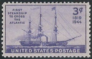 Scott: 923 United States - First Steamship to Cross the Atlantic - MNH