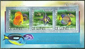 GUINEA  2014 FISH  SHEET MINT NH