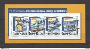 2015 Guinea-Bissau Military Energy Nuclear Cvn-65 Kb ** Stamps St946