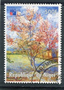 Niger 1998 VINCENT VAN GOGH Painting 1 value Perforated Fine Used VF