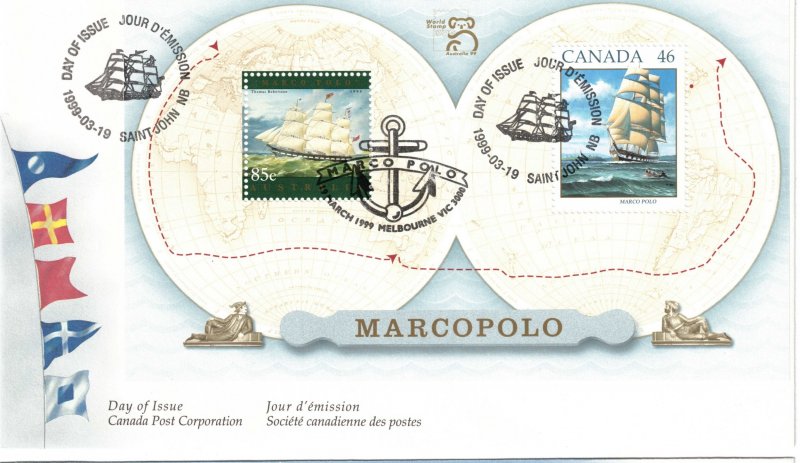 CANADA - FDC Marco Polo Ship Cache SC1779 1999