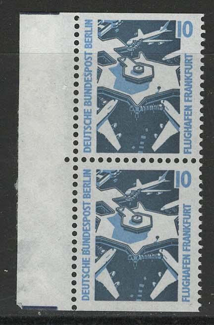 Germany Berlin Scott # 9N544, mint nh, pair, variation from booklet pane