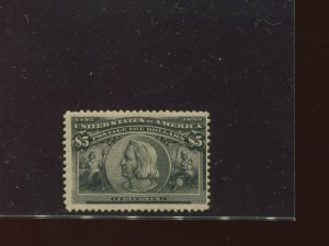 Scott 245 Columbian Mint Hi Value Stamp  (Stock 245-7)