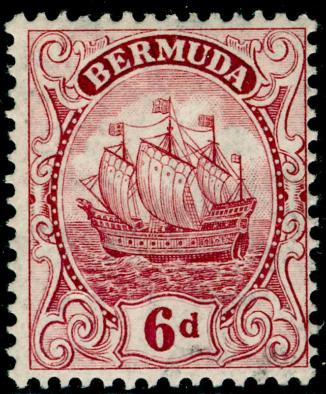 BERMUDA SG50, 6d purple, NH MINT. Cat £19.