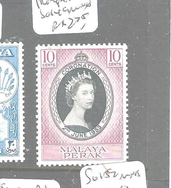 MALAYA PERAK  (P2704B) QEII CORONATION SG 149  MNH