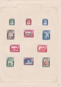 aden 1943 mounted mint stamps ref r8353