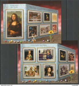 2016 Sierra Leone Art Paintings Leonardo Da Vinci Kb+Bl ** Stamps St337