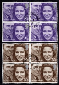 Great Britain 1973 Royal Wedding, Block Set [Used]