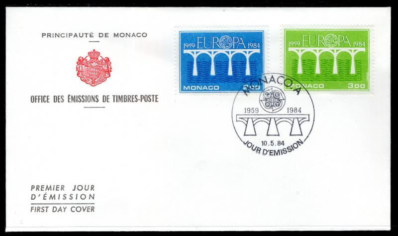 Monaco 1424-1425 Europa U/A FDC